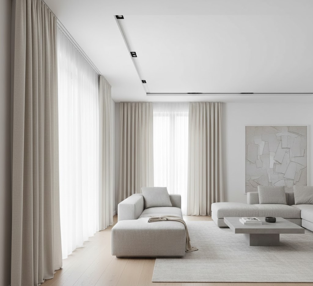 Ceiling-mounted track system