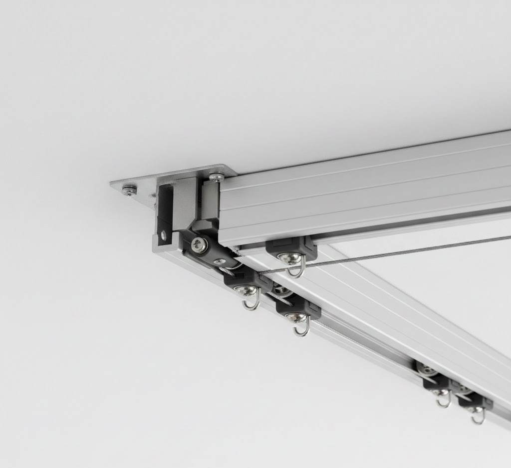 Custom curtain track system