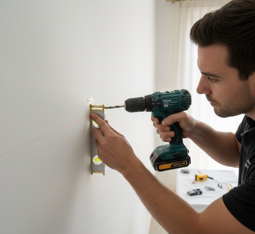 Professional curtain installation